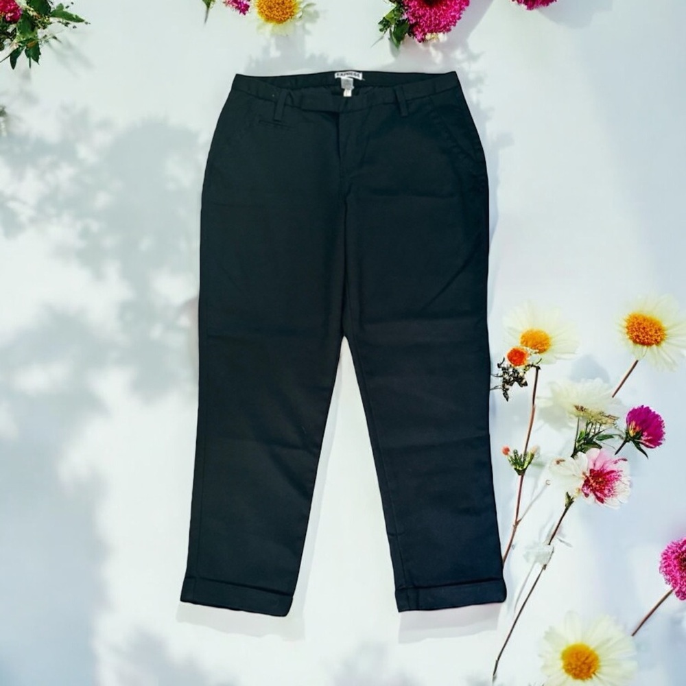 Express Black Cropped Dress Pants
